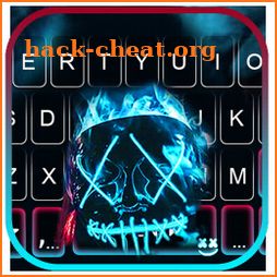 Neon Fire Purge Man Keyboard Theme icon