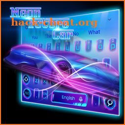Neon Future Car Keyboard theme icon