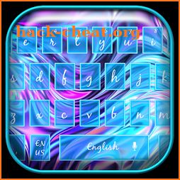 Neon Galaxy Keyboard Theme icon