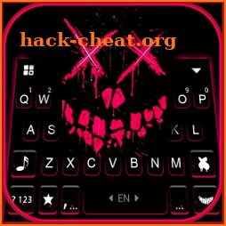 Neon Ghost Face Keyboard Background icon