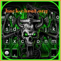 Neon Gothic Skull Keyboard Theme icon