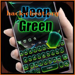 Neon Green Crystal Keyboard icon