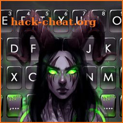 Neon Green Demon Keyboard Theme icon