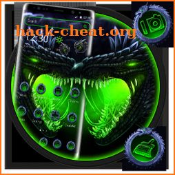 Neon Green Horror Dragon Theme icon