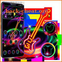 Neon Guitar Theme icon
