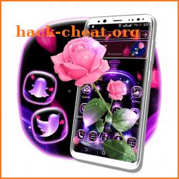 Neon Jar Rose Launcher Theme icon