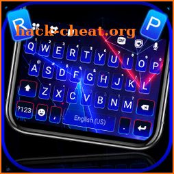 Neon Laser Lights Keyboard Background icon