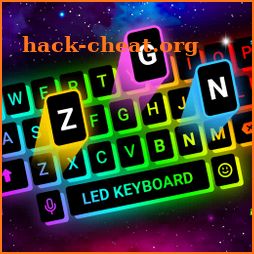 Neon LED Keyboard: RGB & Emoji icon