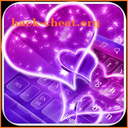 Neon Love Heart Keyboard icon