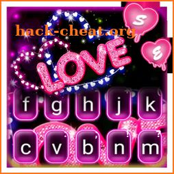 Neon Love Keyboard Theme icon