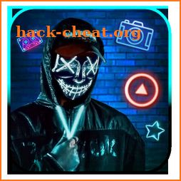 Neon, Mask, Man Themes, Live Wallpaper icon