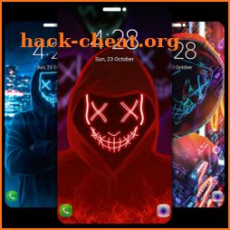 Neon Mask Wallpapers 4K [UHD] - LED Purge Mask icon
