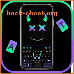 Neon Monster Smile Keyboard Background icon