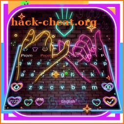 Neon Pink Promise Keyboard Theme icon