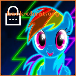 Neon Pony Little My Phone Lock Password icon