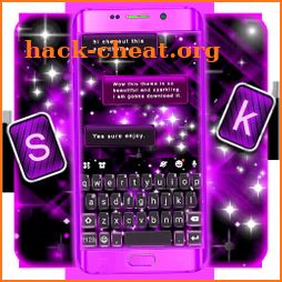 Neon Purple Bright Keyboard Theme icon
