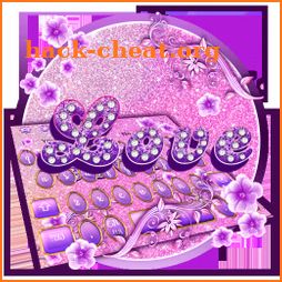 Neon Purple Love Keyboard Theme icon
