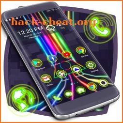 Neon Rainbow Launcher Theme icon
