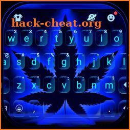 Neon Rasta Weed Leave Keyboard Theme icon
