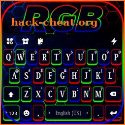 Neon RGB Keyboard Background icon