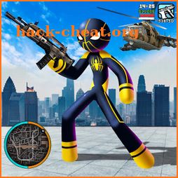 Neon Spider Stickman Rope Hero City Gangstar Crime icon