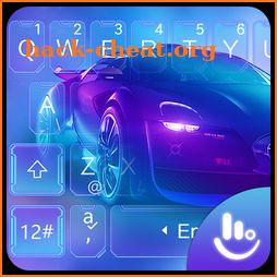 Neon Super Car Keyboard Theme icon