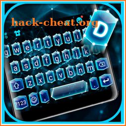 Neon Tech 3D Keyboard Theme icon