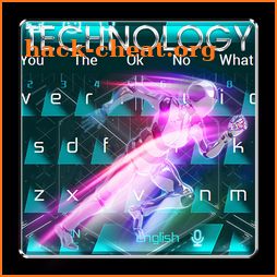 Neon Technology Keyboard Theme icon