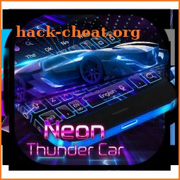 Neon Thunder Car Keyboard icon