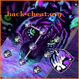 Neon Tiger - App Lock Master Theme icon