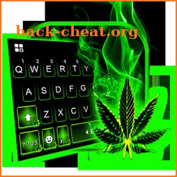 Neon Weed Smoke Keyboard Theme icon
