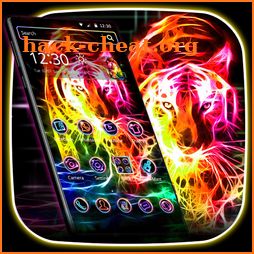 Neon Wild Tiger Theme icon