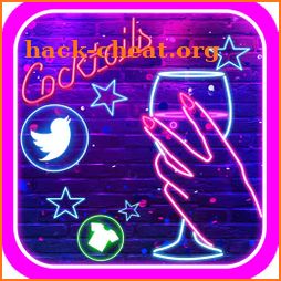 Neon, Wine, Bar Theme & Live Wallpaper icon