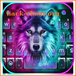 Neon Wolf New Keyboard Theme icon