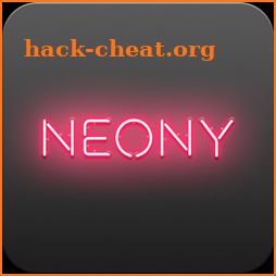 NEONY - writing neon sign text on photo easy icon