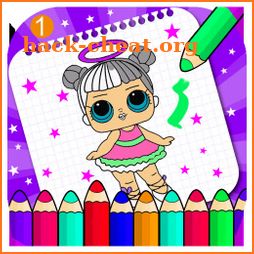 new coloring lol book- dolls. icon