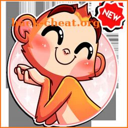 🐵 New Funny Monkey Stickers WAStickerApps icon