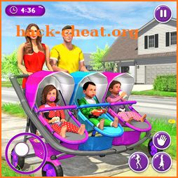 New Mother Baby Triplets Family Simulator icon