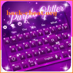 New Purple Glitter Keyboard Theme icon