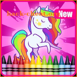 New Unicorn Coloring Book Game icon