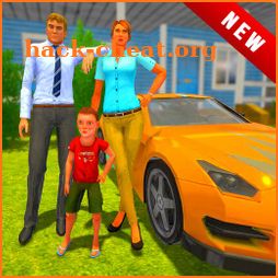 New virtual mom Happy family simulator game icon
