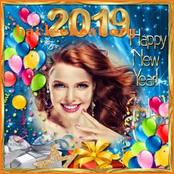 New Year 2019 Frame - New Year Greetings 2019 icon