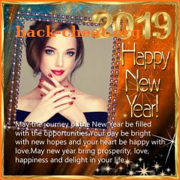 New Year 2019 Photo Frames,Greetings Cards 2019 icon