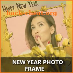 New year photo frame 2019 : crads, Greeting Wishes icon