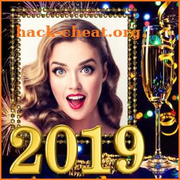 New Year Photo Frame New Year's greetings 2019 icon