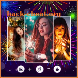 New Year Video Maker With Music icon