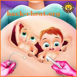 Newborn Twin Baby Mommy Pregnant Surgery icon