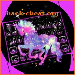 Night Galaxy Unicorn Keyboard Theme icon