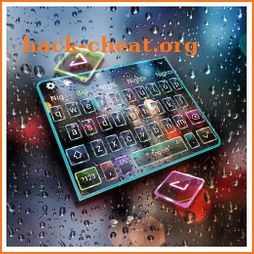 Night Rain Waterdrops Keyboard icon