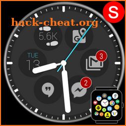 Notification Icons Watch Face Theme Status Bubbles icon